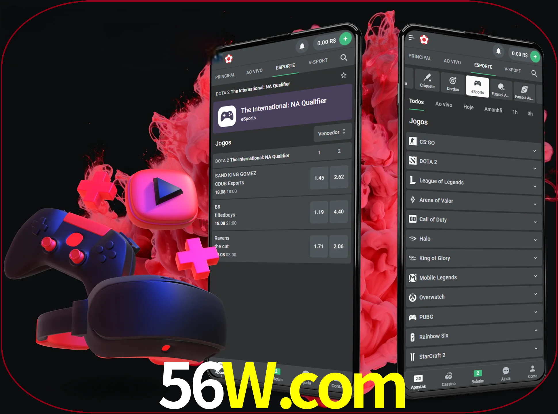 Para ter a aplicação móvel 56w no seu smartphone, basta descarregar o ficheiro apk e seguir as instruções.